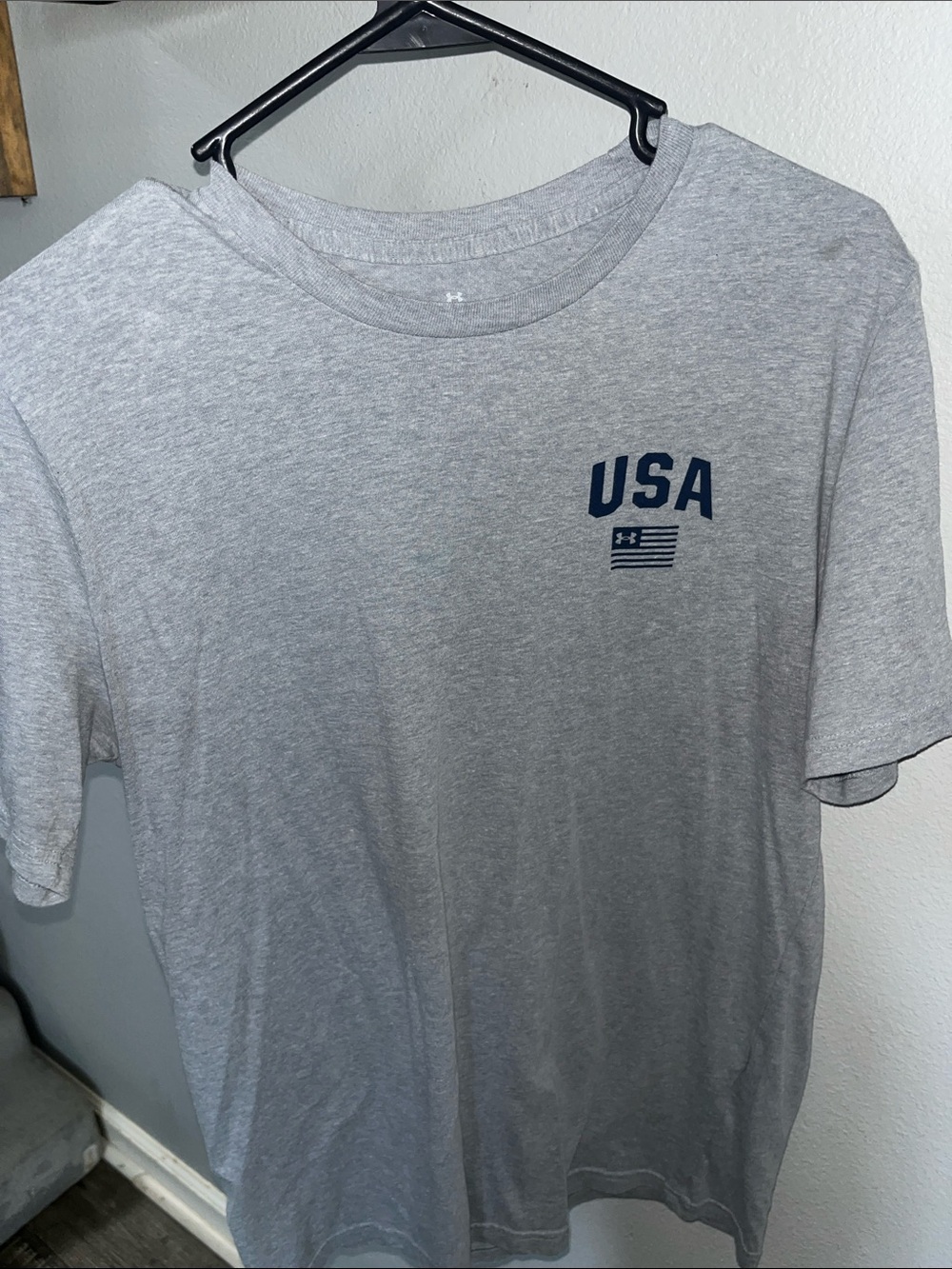 Under Armour Light Gray Short Sleeve USA Graphic Tee